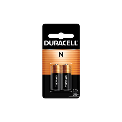 Duracell N 1.5V Batteries, 2 Count (Pack of 1), N 1.5 Volt Alkaline Battery, Long-Lasting for Remote Controls, Key Fobs, GPS Trackers, and More