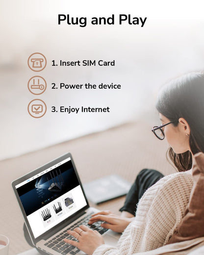 Cudy N300 WiFi Unlocked 4G LTE Cat4 Modem Router with SIM Card Slot, 300Mbps WiFi, MTK Chipset, 5dBi High Gain Antennas, VPN, Cloudflare, LT400