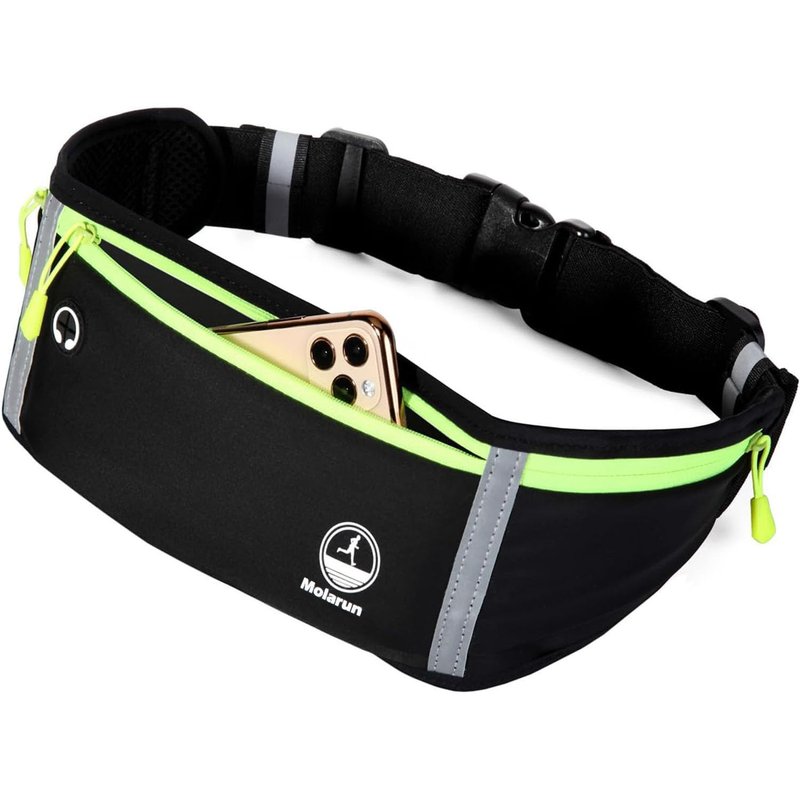 Slim Running Belt Fanny Pack for Women Men, Jogging Pouch Waist Pack Money Belt Bag Phone Holder for Running Hiking Traveling