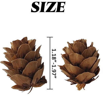 TIHOOD 160PCS 1.18"-1.97" Christmas Natural Mini Pine Cones-Thanksgiving Pine Cones Ornaments for DIY Crafts, Home Decorations,Fall and Christmas,Wedding Decor