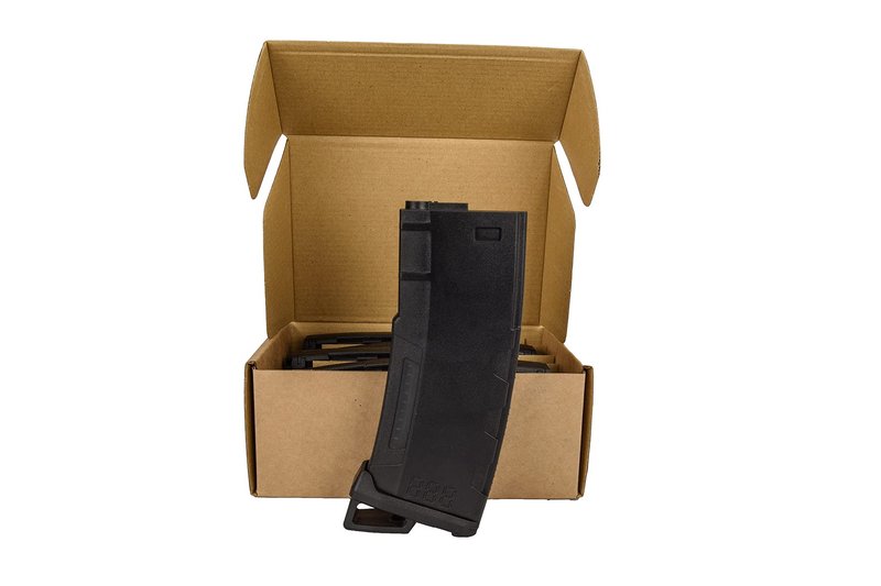 Lancer Tactical Airsoft M4 M16 Series Polymer 130 Round Capacity Transparent Window High Speed MidCap Airsoft Magazine