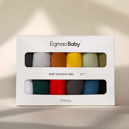 Baby Bandana Drool Bibs for Boys Girls,Super Absorbent Triangle Baby Bibs for Drooling and Teething,100% Cotton Soft for Infant,Newborn 12Pack