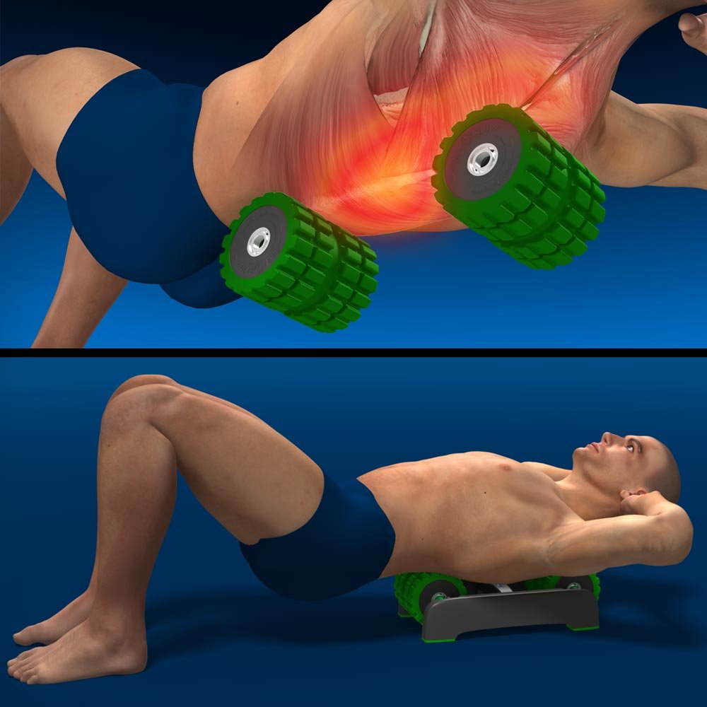BackBaller Foam Roller (Ridged) - Muscle Roller for Deep Pain Relief. Ideal for Runner Cyclist Footballer Athlete