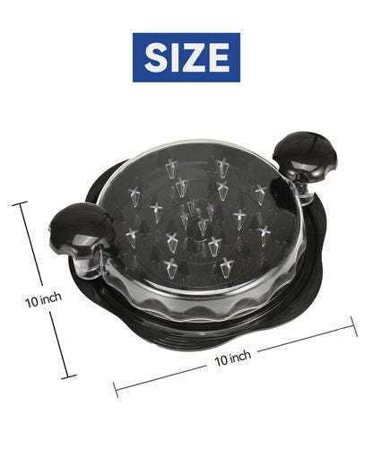 Chicken Shredder Tool Twist for Kitchen, Manual Chicken Breast Grinder Machine for Ground Food, Meat & Vegetables (Elegant Black)