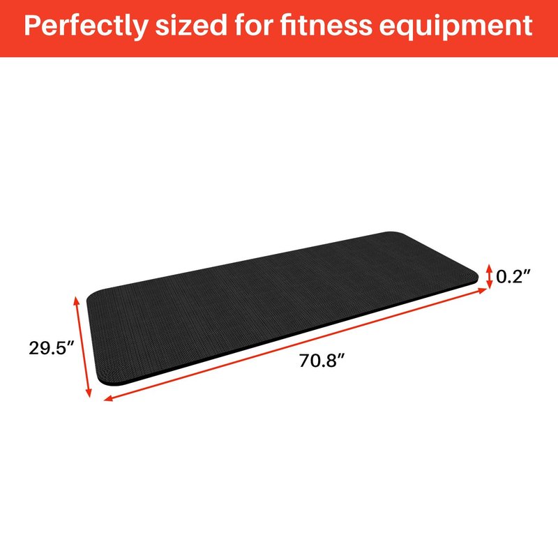 Treadmill Walking Pad Mat for Carpet Floors,29.5x70.8"Foldable Treadmill Mat for Hardwood Floors,Non-Slip Exercise Equipment Mat for Under Exercise Bike,Walking Pad & Elliptical,Noise Shock Absorption