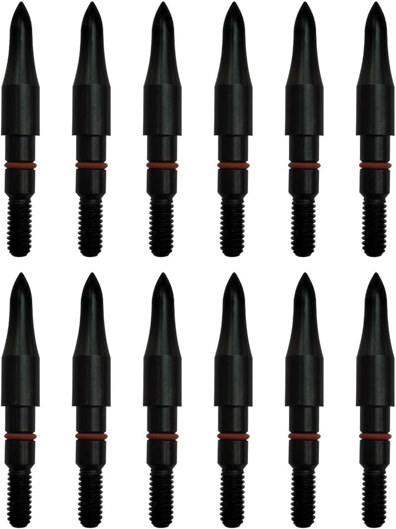 Archery Field Points - 17/64" & 5/16" Target Practice Tips | 12 Pack for Precision Shooting