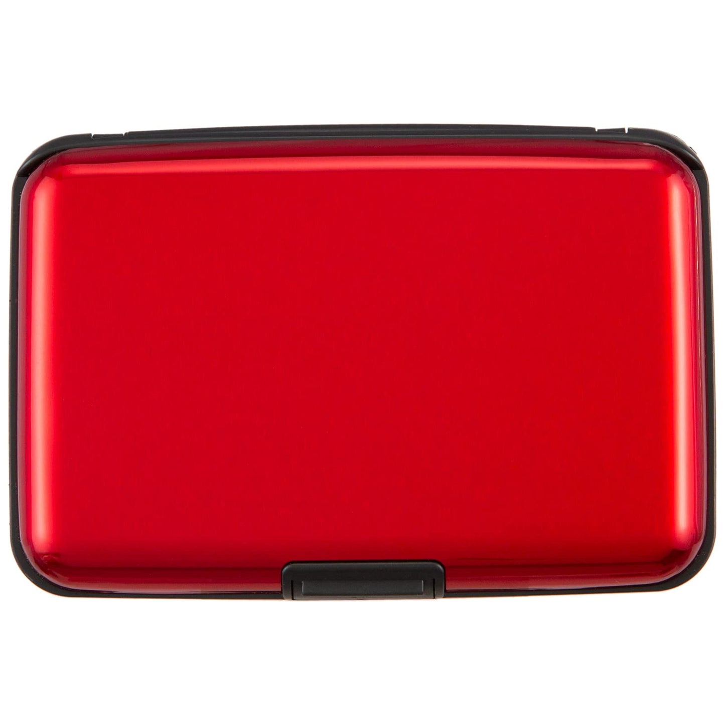 Kaabao Credit Card Holder, RFID Blocking Metal Card Wallet for Women Men Slim ID Card Holders Protector Aluminum Business Hard Case (Red)