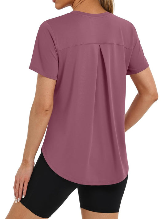 BKRIVE Womens Workout Tops Lightweight UPF 50+ Quick Dry for Hiking Running Shirts (S-3XL)