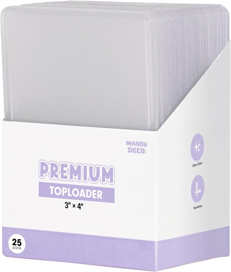Mandu Deco Toploaders for Kpop Album Photocards - PVC Free, 3" x 4" | Pack of 25