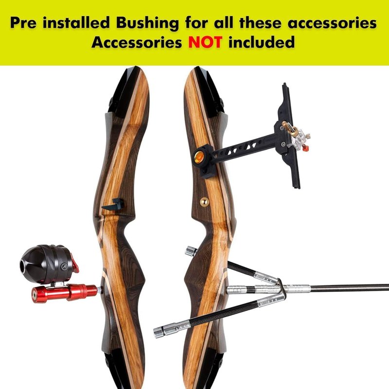 Samick Sage Recurve Bow and Arrow Set - 62-Inch Takedown Archery Kit with 6 Arrows, Quiver, & Accessories for Adults