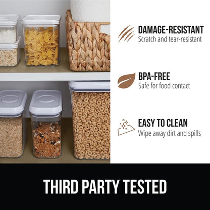 GORILLA GRIP DripGuard Drawer and Shelf Liner for Cabinet, Slip Resistant Non Adhesive Protection for Kitchen, BPA Free Smooth Surface Plastic Liners for Cabinets Bathroom Drawers, 17.5x120 Inch Beige