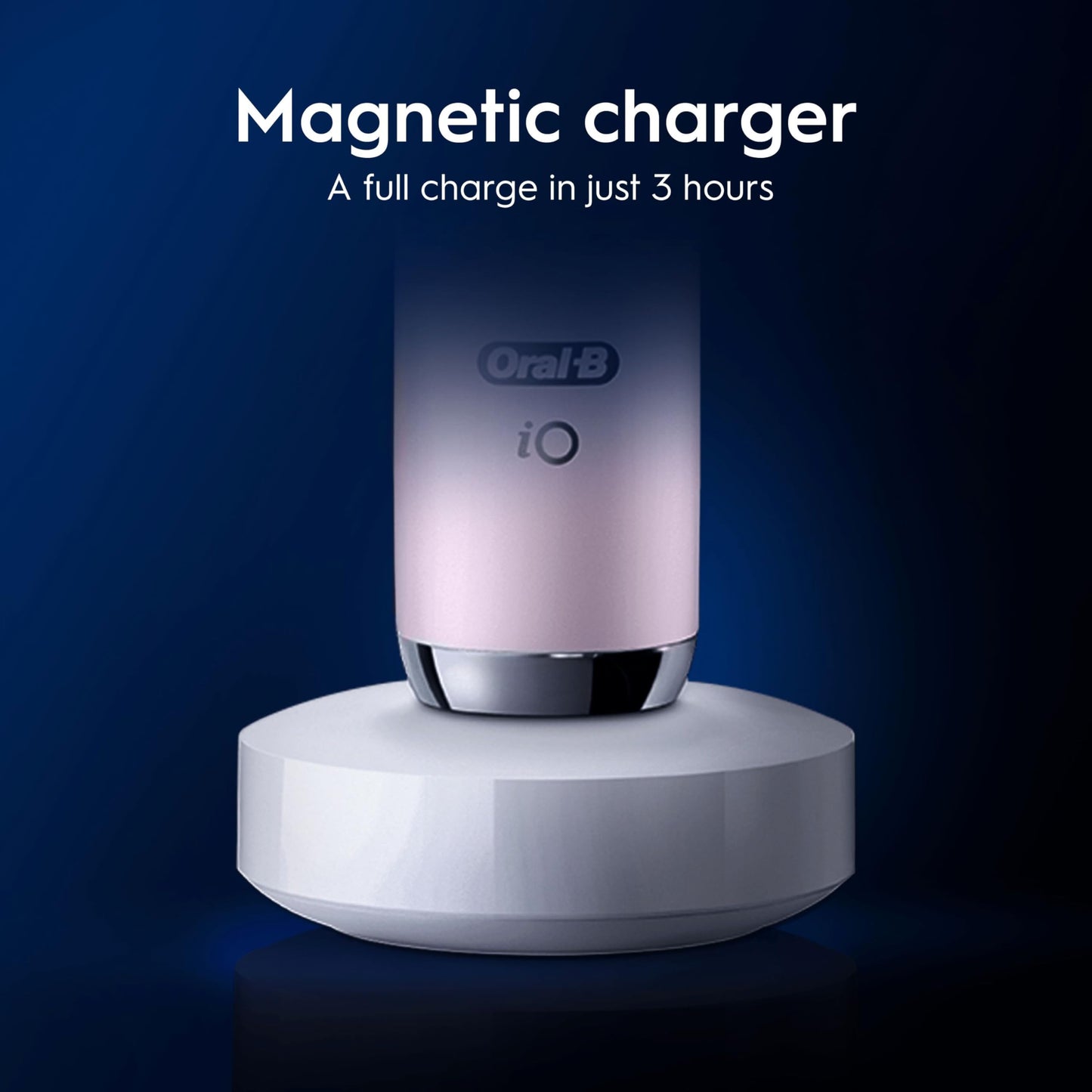 Oral-B iO9 Electric Toothbrushes For Adults, App Connected Handle, 1 Toothbrush Head & Charging Travel Case, 7 Modes with Teeth Whitening, 2 Pin UK Plug, Rose