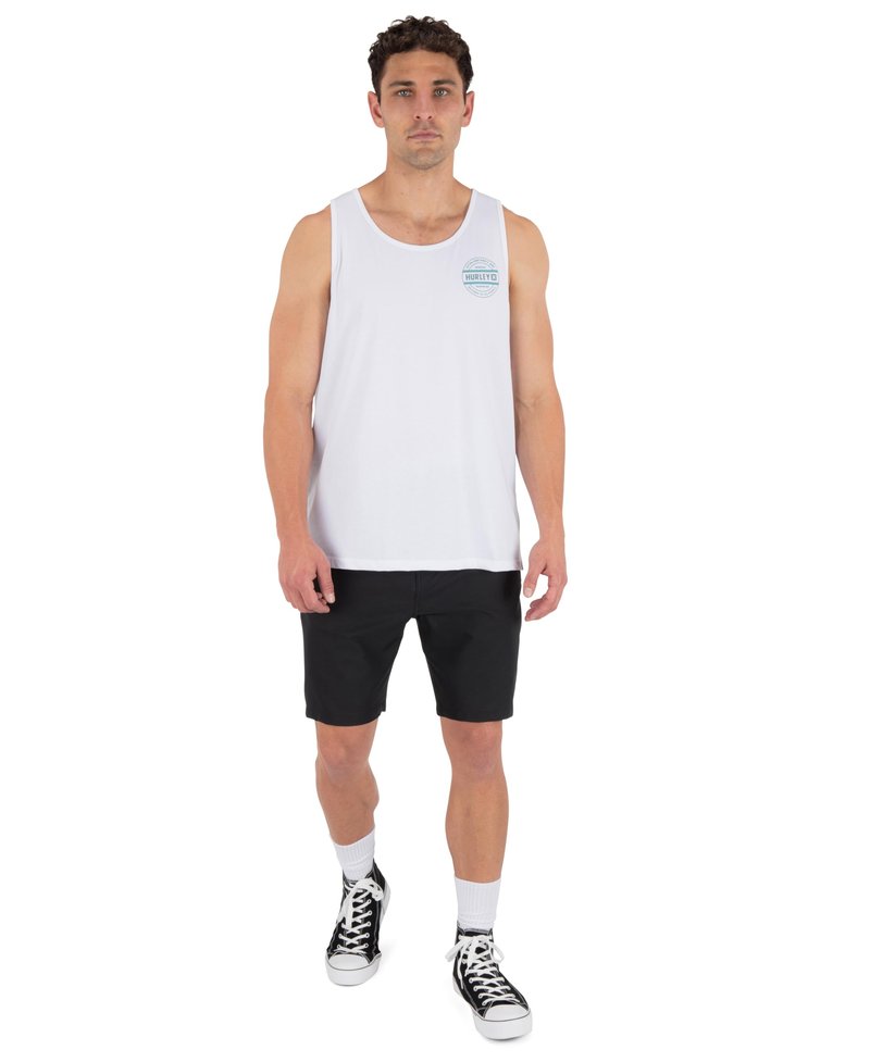 Hurley Men's Filler Tank Top, White, L