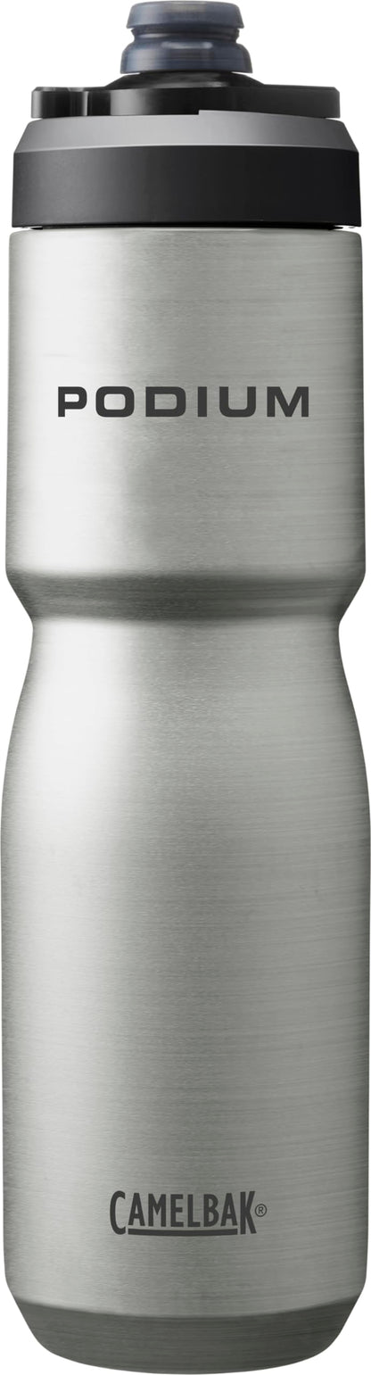 CamelBak Podium Steel Insulated Stainless Steel Bike Water Bottle Stainless, 22oz