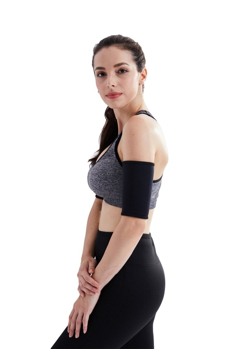 Bakerdani Mens and Womens Professional Fat- Burning Sudatory Arm Trimmer, Slimming Compression Sleeve, Arm Far Burner, Hot Neoprene Sauna Shaper for Workout
