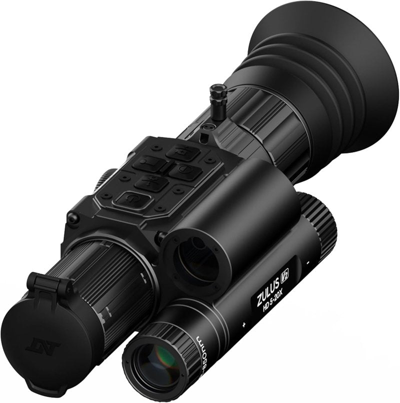 DNT Optics Zulus HD V2 Digital Day/Night Vision Scope - Infrared & Laser Rangefinder, Ballistic Calculator