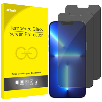 JETech Privacy Screen Protector for iPhone 11 and iPhone XR 6.1-Inch, Anti Spy Tempered Glass Film, 2-Pack