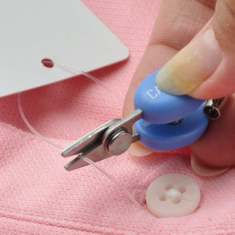 CANARY Tiny Scissors with Cover 1.3" TSA Approved Mini Scissors for Travel, Sewing, Keychain, Japanese Stainless Steel Blade, Made in JAPAN, Green