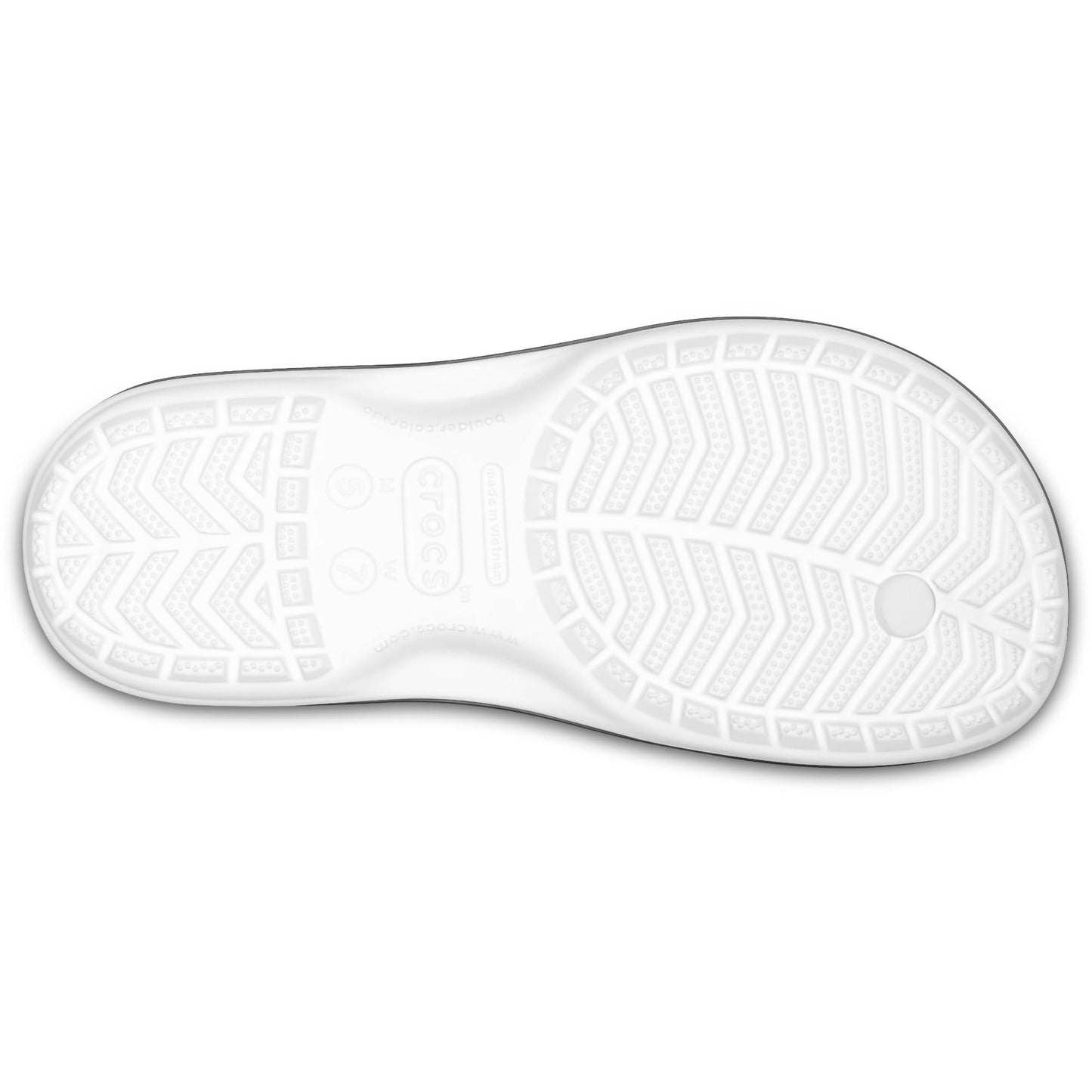 Crocs Unisex Crocband Flip Flip Flops, White, 6 UK Men/ 7 UK Women