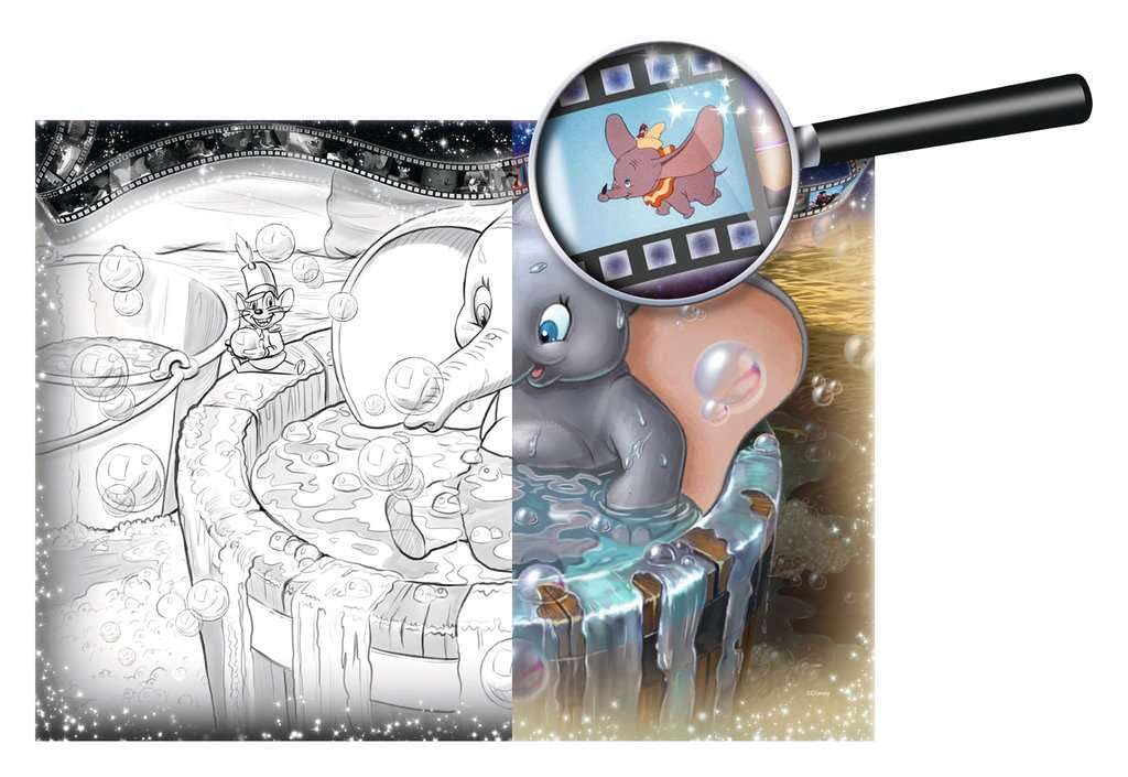 Ravensburger - Disney Memorable Moments - Spectacular 40000 Piece Jigsaw Puzzle - Bold Imagery of Favorite Characters - Cinderella, Bambi & More - Puzzles for Adults