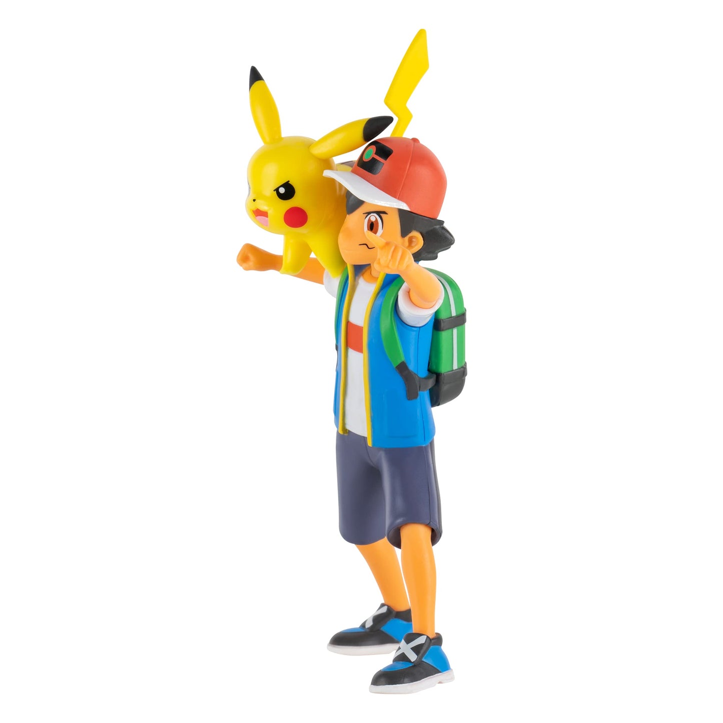 Pokémon 4.5-Inch Feature Battle Action Figure, Features Ash and Launch into Action 2-Inch Pikachu