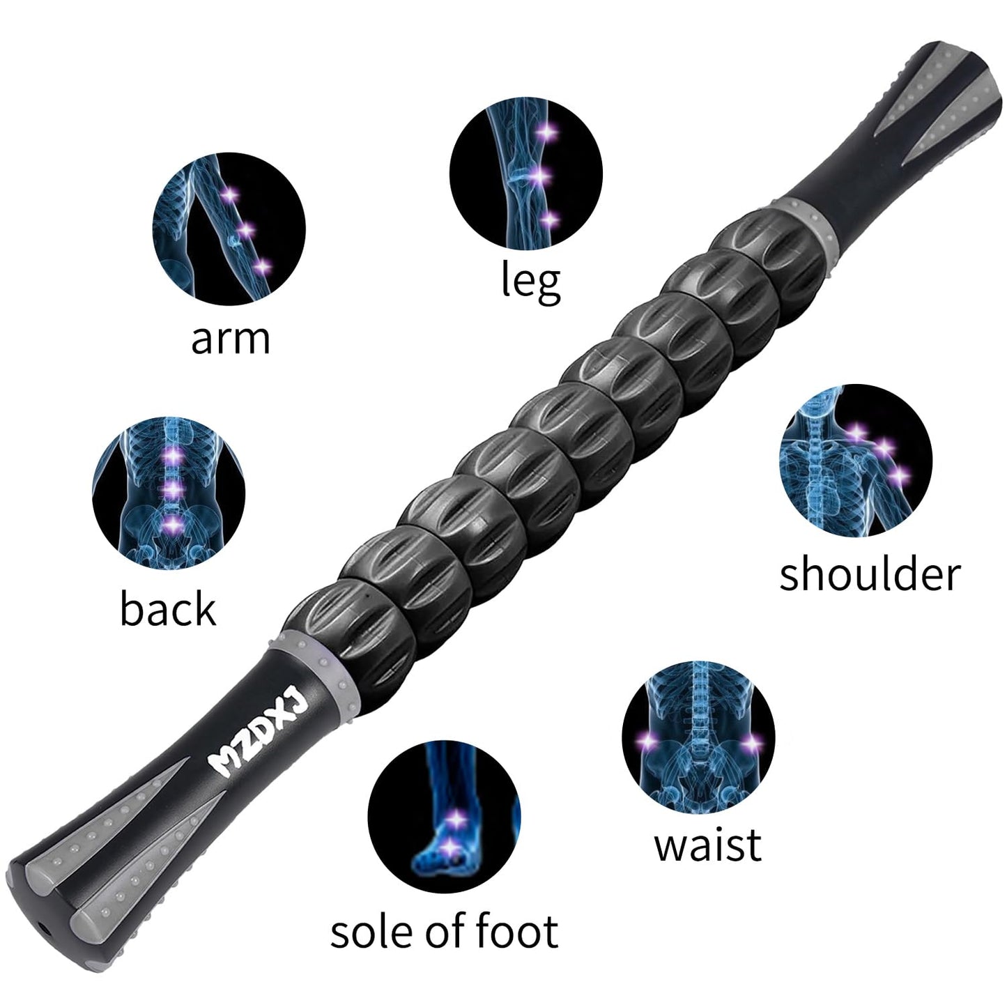 Muscle Roller, Massage Roller Stick for Athletes, Help Reducing Muscle Soreness Cramping Tightness Leg Arms Back Calves Muscle Massager