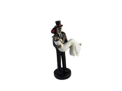 Forever Yours Skeleton Wedding Couple Bride and Groom Day of The Dead Figurine