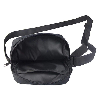 Snilety Rock Skeleton Skull Printed Kid Student Mini Cross Body Bags for Men Women Messenger Bag Phone Purse Wallet Black