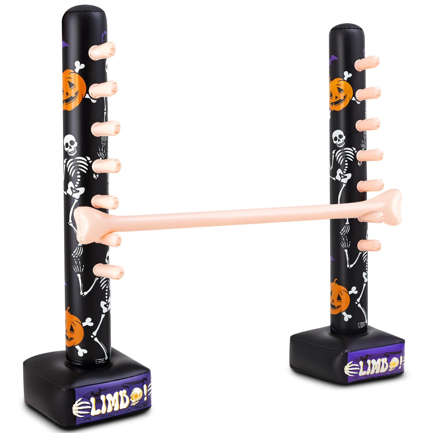 Threan Halloween Party Games Inflatable Limbo Game for Adults Easy Spooky Limbo Carnival Game Enhance Family Bonding for Indoor Outdoor Birthday Halloween Party Games Picnic Pool