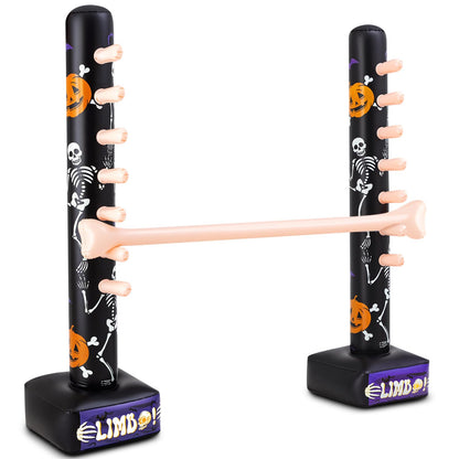 Threan Halloween Party Games Inflatable Limbo Game for Adults Easy Spooky Limbo Carnival Game Enhance Family Bonding for Indoor Outdoor Birthday Halloween Party Games Picnic Pool