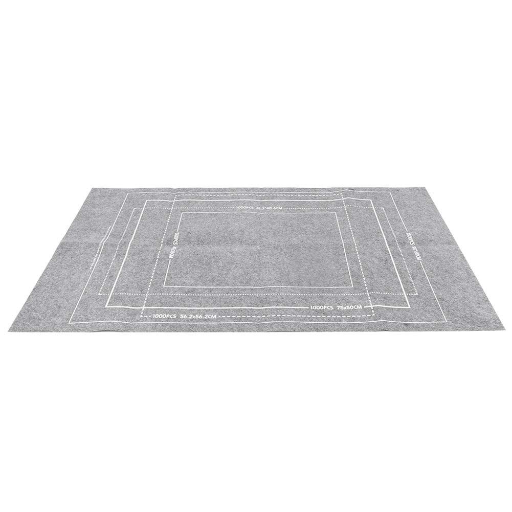 MOUMOUTEN Jigsaw Puzzle Mat, Roll Up Grey Felt Puzzel Board Keeper, Storage for 1500, 1000, 500 Piece Puzzles, 45.7 x 26 Inch