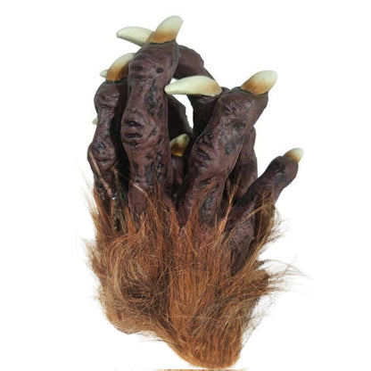 Skeleton Gloves Hairy Werewolf Hand Claws Gloves Halloween Wolf Werewolf Cat Paw Glove Costumes Gothic Devil Vampire Glove