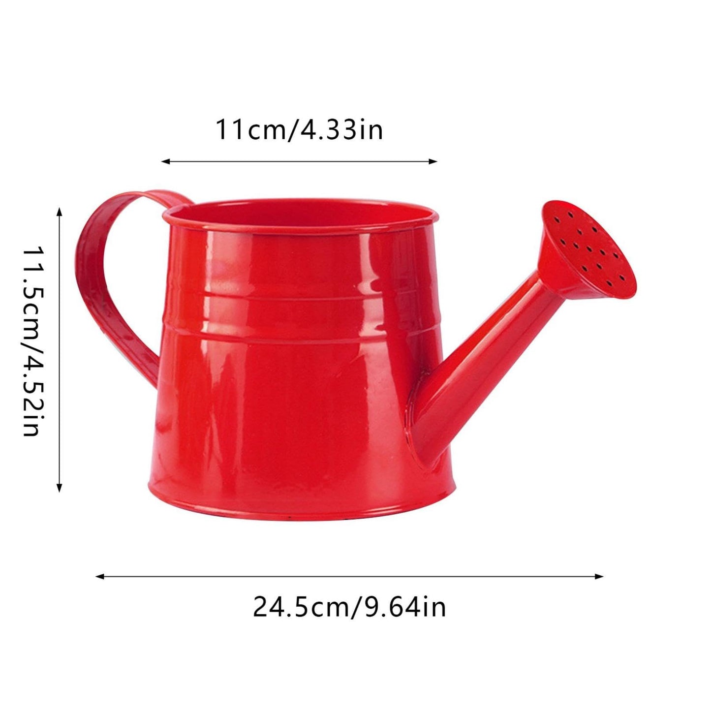 Watering Can, 1L Metal Flower Garden Watering Can, Lightweight Durable Decorative Gardening Tool for Outdoor Indoor Plants Lawn Garden (Green)