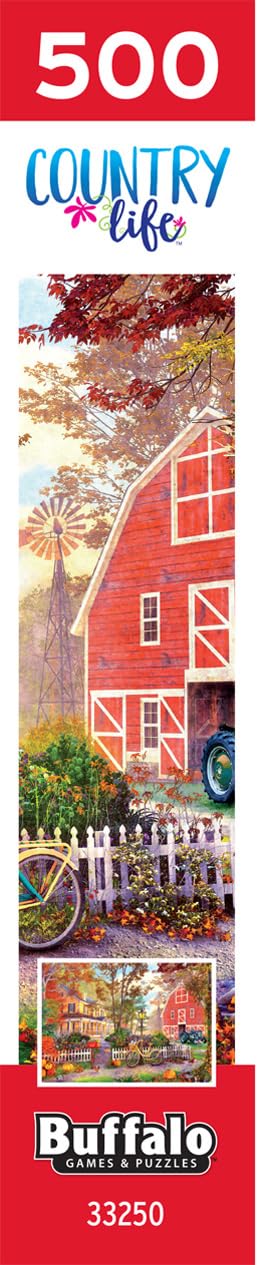 Buffalo Games - Dominic Davison - Autumn Farmhouse - 500 Piece Jigsaw Puzzle For Adults -Challenging Puzzle Perfect for Game Nights - Finished Size is 21.25 x 15.00
