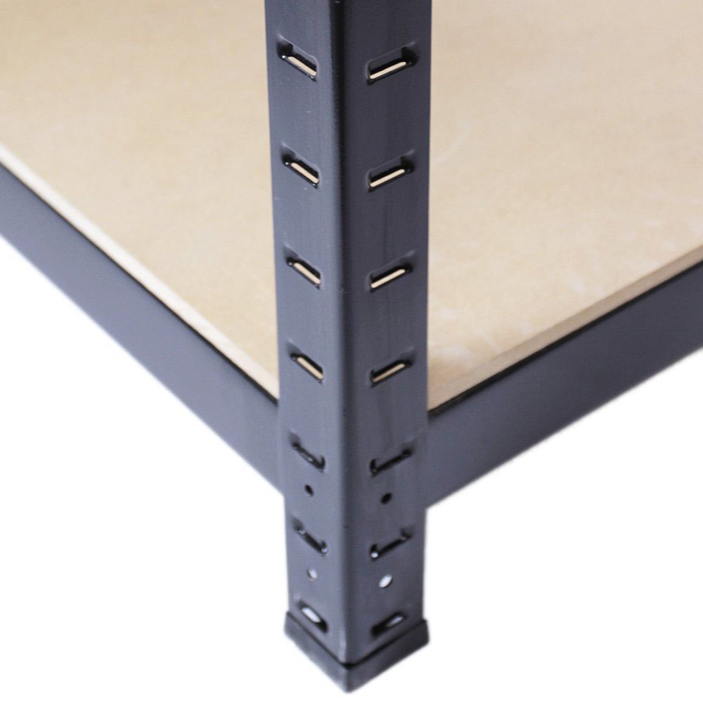The Shopfitting Shop 5 Tier Boltless Garage Shelving Workshop Storage Racking Shelves Heavy Duty Metal 1800 x 900 x 400