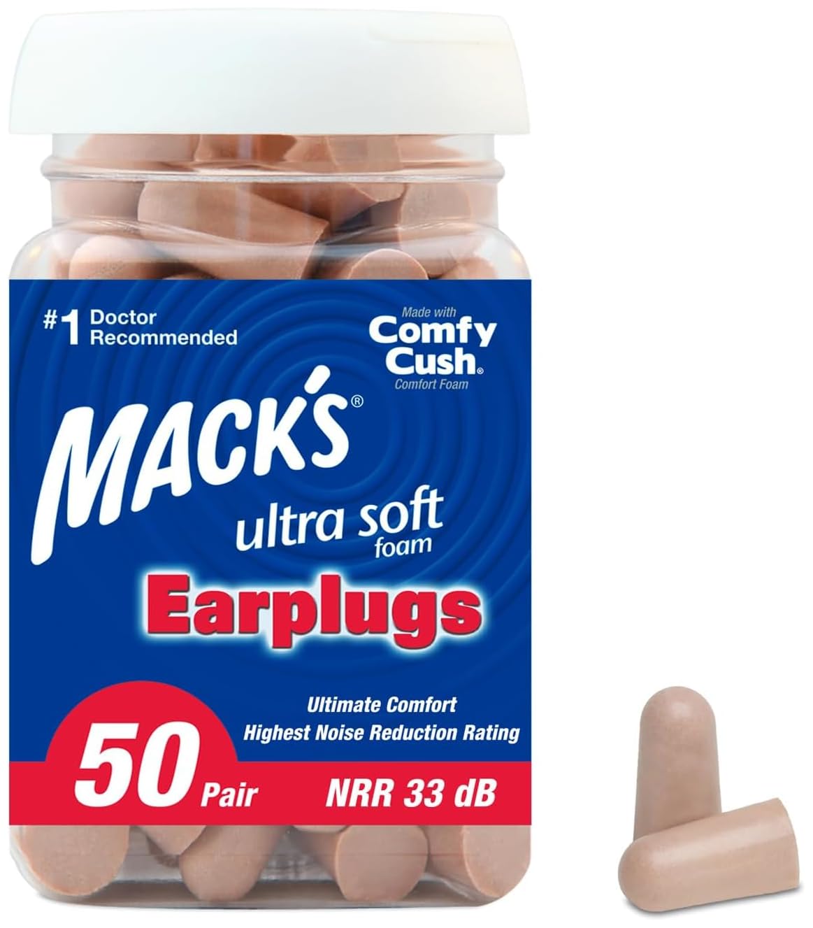 Macks 9250PLUG Ultra Soft Ear Plugs 50pr