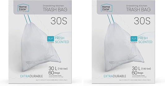 Home Zone Living 8 Gallon Kitchen Trash Bags