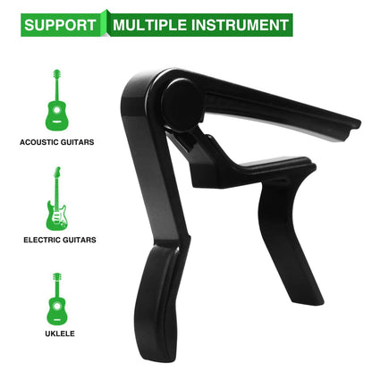 Guitar Capo, 6-String Acoustic & Electric Guitar Capo,Capo for acoustic guitar(Black)