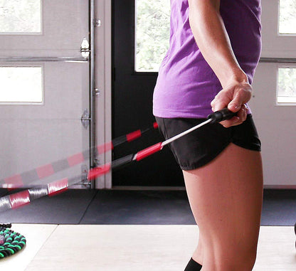 Elite SRS Beaded Jump Rope Adult For Fitness - Beaded Heavy Skipping Rope for Exercise - Unbreakable Long Handles and Shatterproof Beads - Designed for Beginners or Pros - Heavy Beaded Exercise Jump