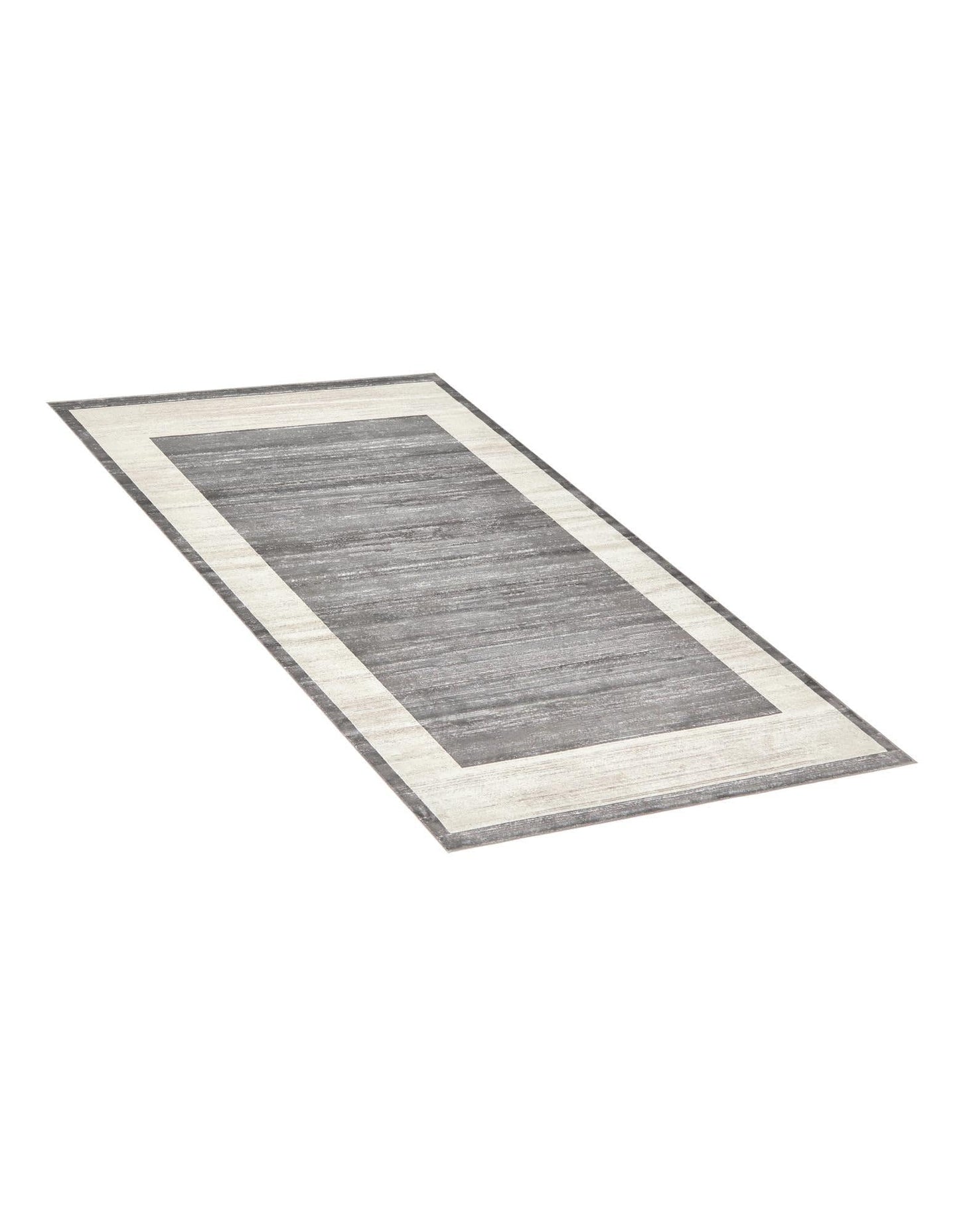 Rugs.com Uptown Collection Rug – 4x6 Gray Medium-Pile Rug Perfect for Entryways, Kitchens, Breakfast Nooks, Accent Pieces