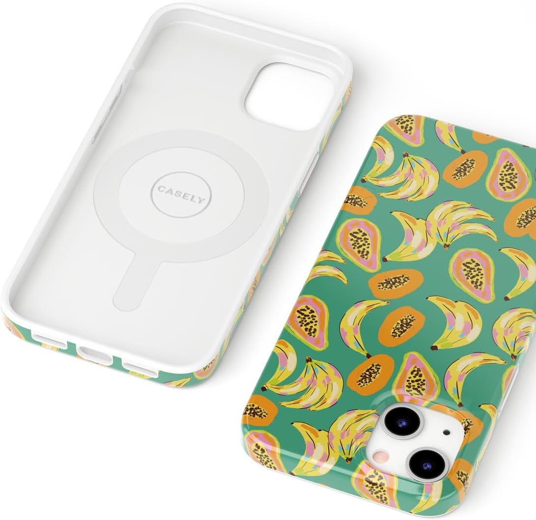 Casely iPhone 14 Case | Fit Check | Neutral Checkerboard | Compatible with MagSafe | Classic Ultra Slim Design