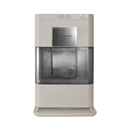 Frigidaire Nugget Ice Maker, Countertop Ice Machine with Transparent Window, Sonic Ice Maker with 44 lbs. Capacity, Auto Self Cleaning Ice Maker Machine, 2.0 Gen, Cream - 16.75D x 11.75W x 20.25H