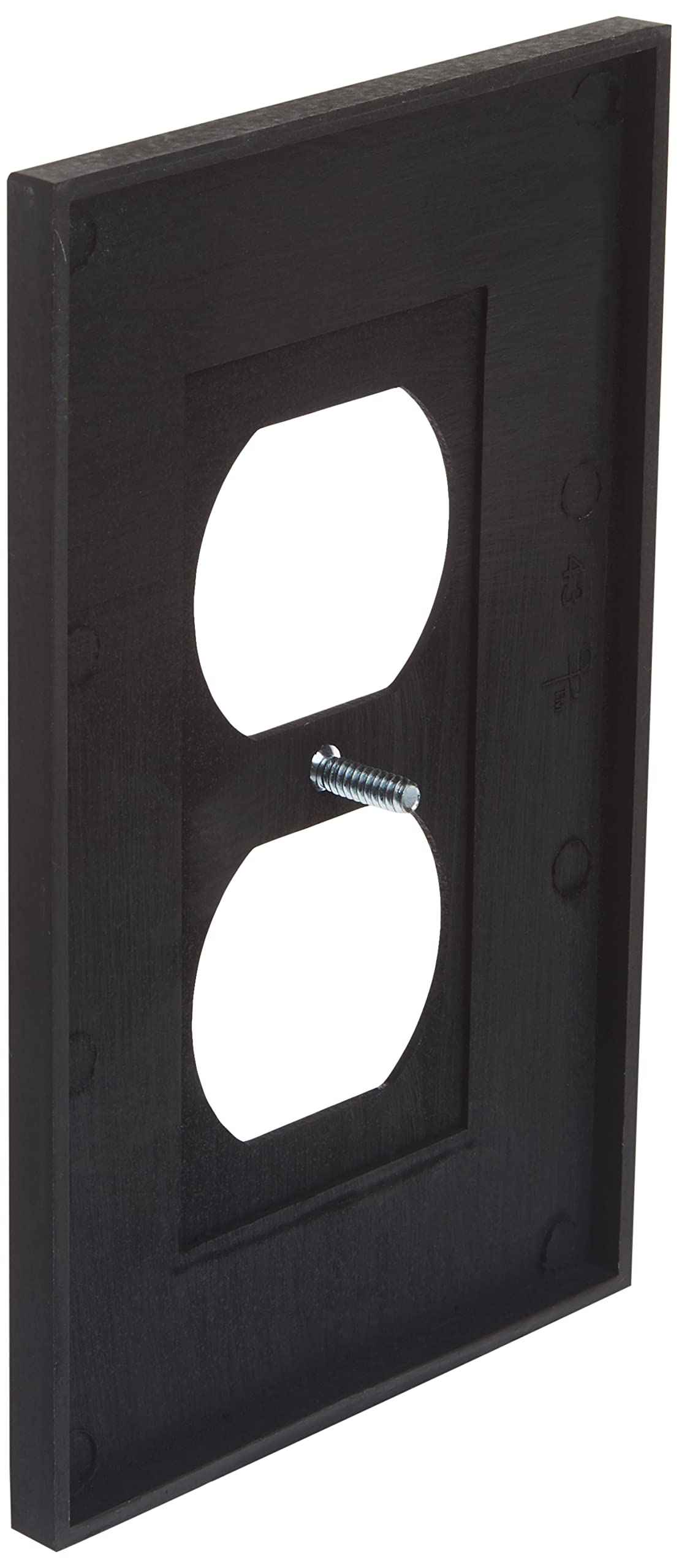 Amerelle 43DVB English Garden Wallplate, 1 Duplex, Cast Metal, Aged Bronze, 1-Pack