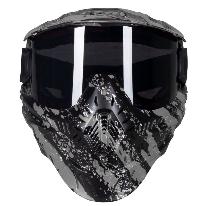 HK Army HSTL Goggle Paintball Airsoft Mask with Anti Fog Thermal Lens (Fracture Black/Grey/Smoke Lens)