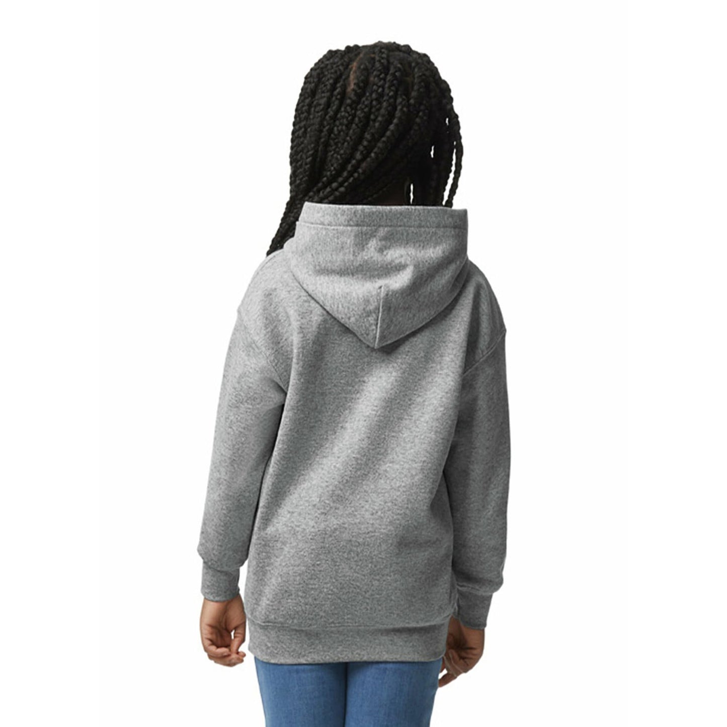 Gildan Youth Hoodie Sweatshirt, Style G18500B, Sport Grey, Large