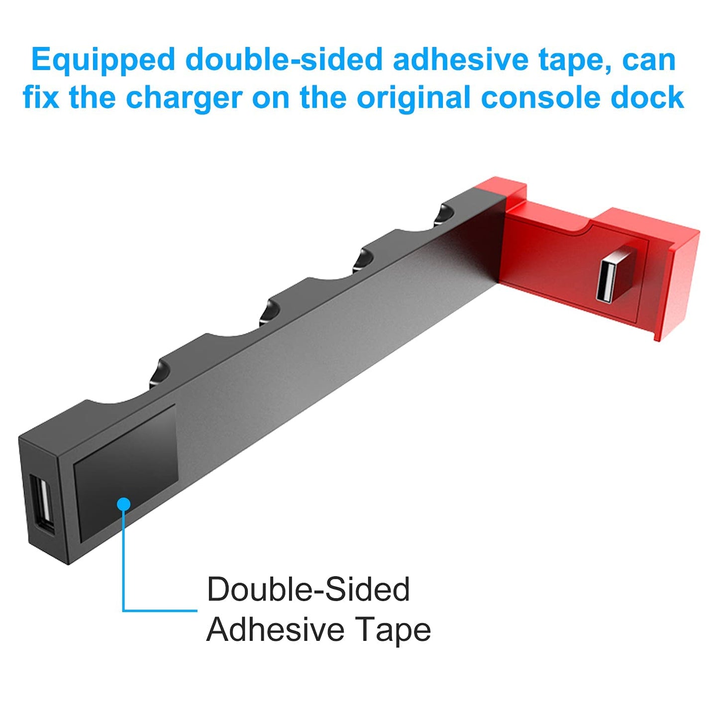 Charging Dock Compatible with Nintendo Switch & OLED Model Joycons, Joycon Controller Charger Dock Station for Charges up to 4pcs Joypad, Charging Stand Station for Nintendo Switch/OLED Model