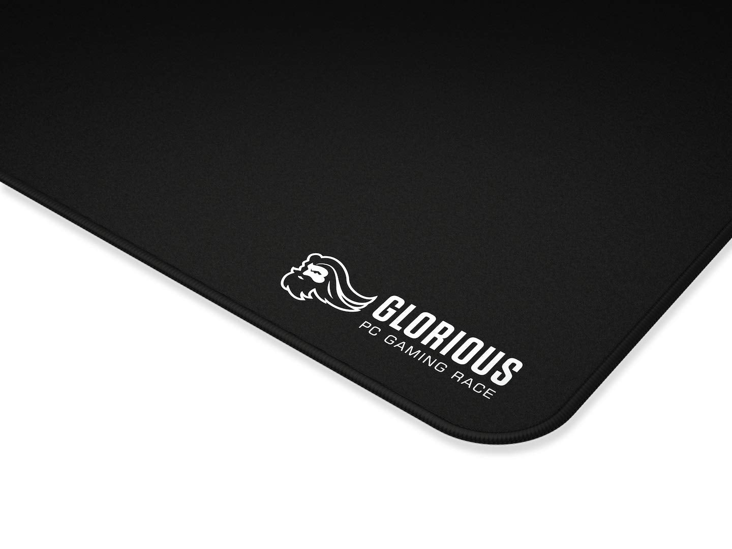 Glorious 3XL Extended Gaming Mouse Mat/Pad - Large, Wide (3XL Extended) Black Cloth Mousepad, Stitched Edges | 24"x48" (G-3XL)