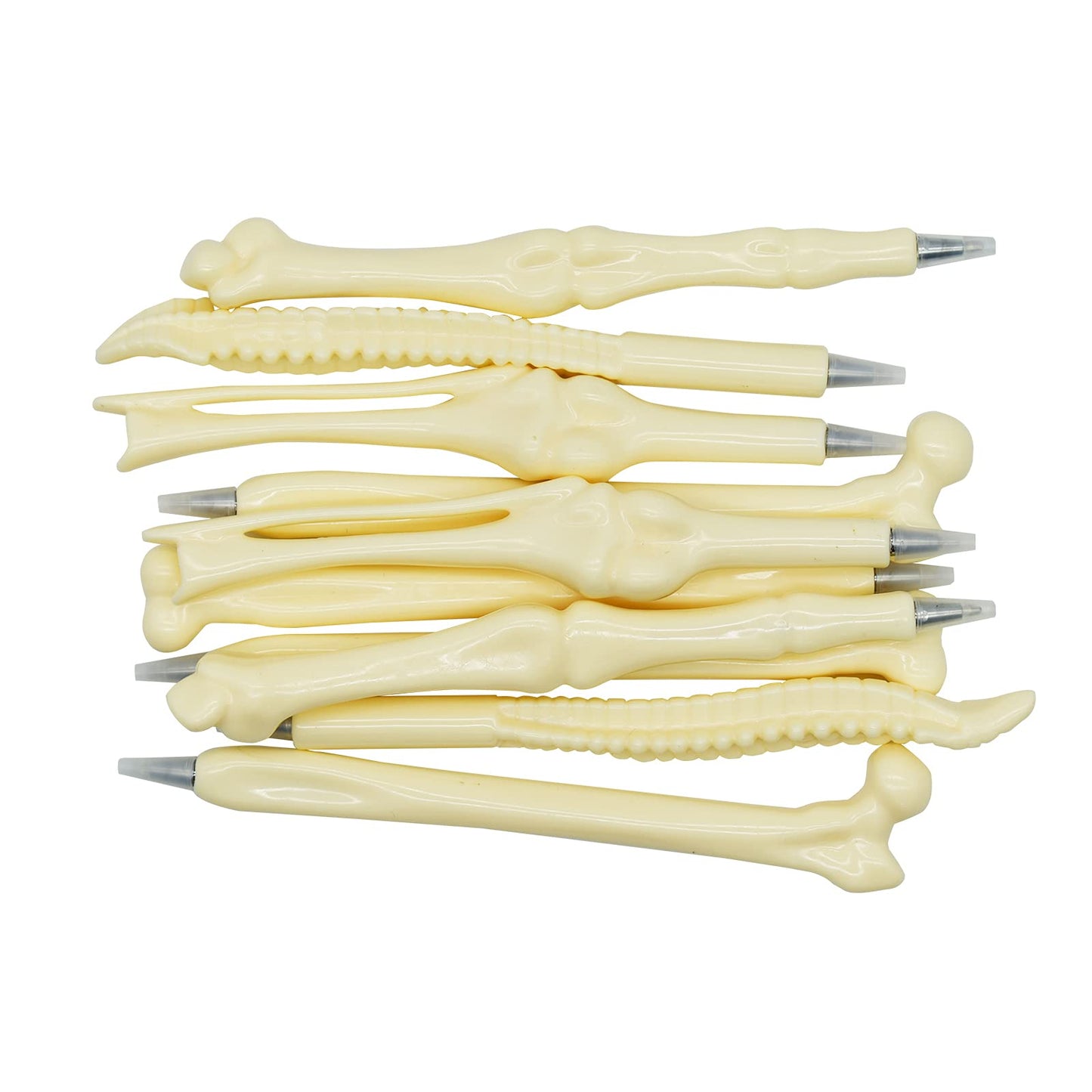 Maydahui 25 PCS Bone Ballpoint Pen Creative Novelty Pens Black Ink for Halloween Artist Doctot Nurse School Office Party