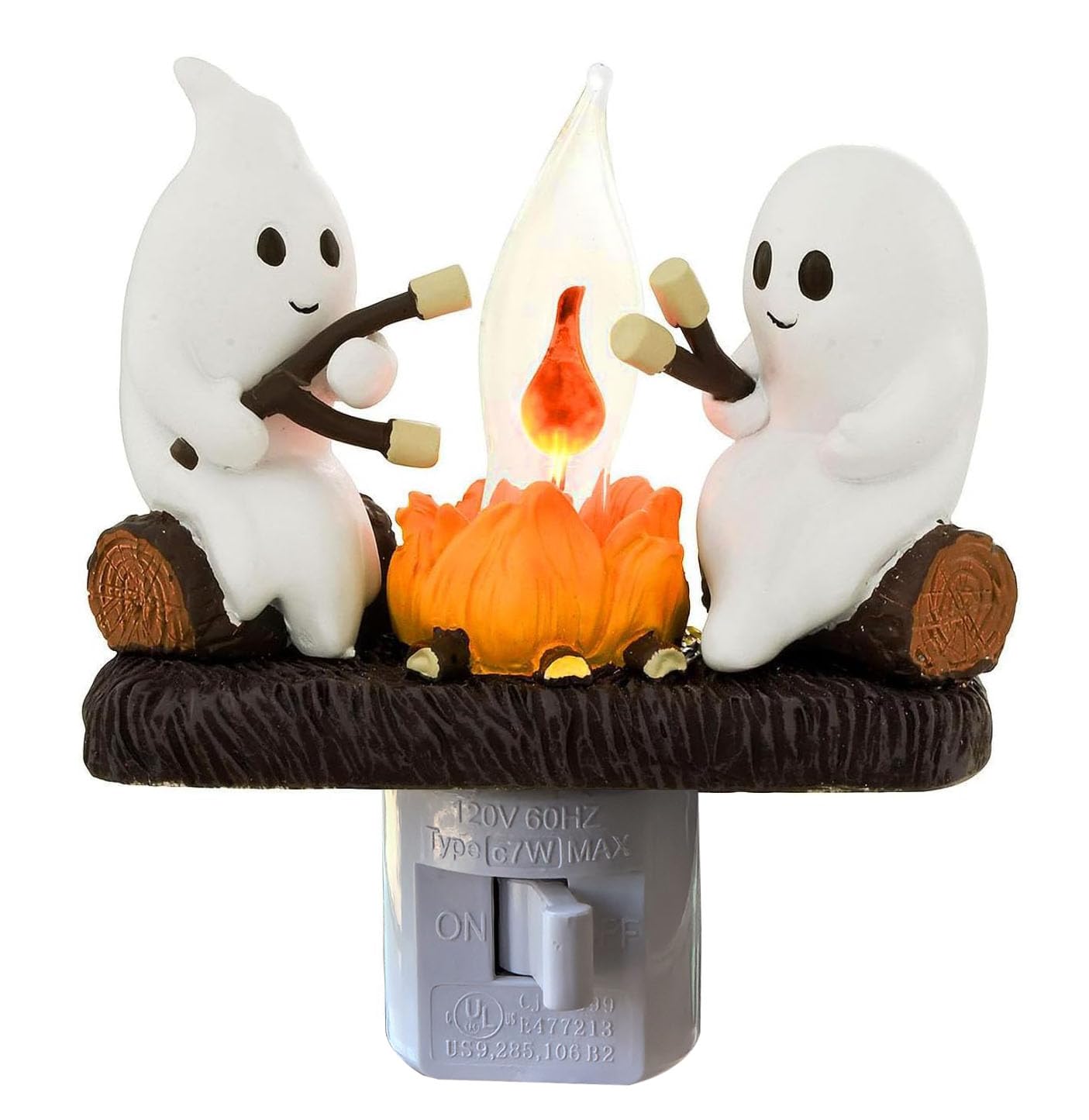 Ghost Campfire Nightlight, Ghost Campfire Flickering Nightlight, Campfire Flame Halloween Nightlight
