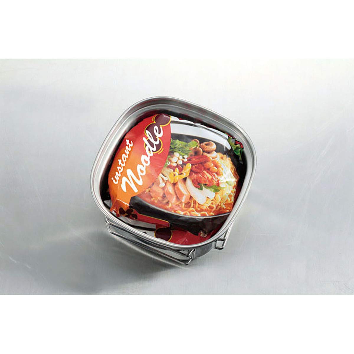 Captain Stag UH-4202 Stainless Steel Square Ramen Cooker, 0.3 gal (1.3 L), Made in Japan, Made in Japan